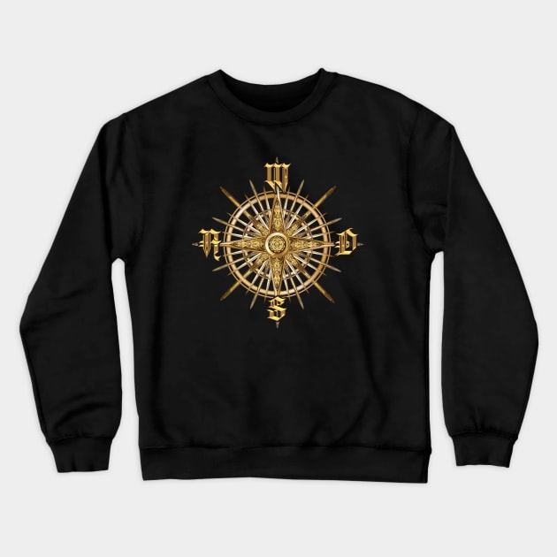 PC Gamer's Compass - Adventurer Crewneck Sweatshirt by Magmata